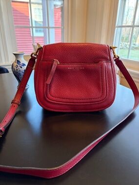 Marc Jacobs Pebbled Genuine Leather Crossbody with Front Pocket